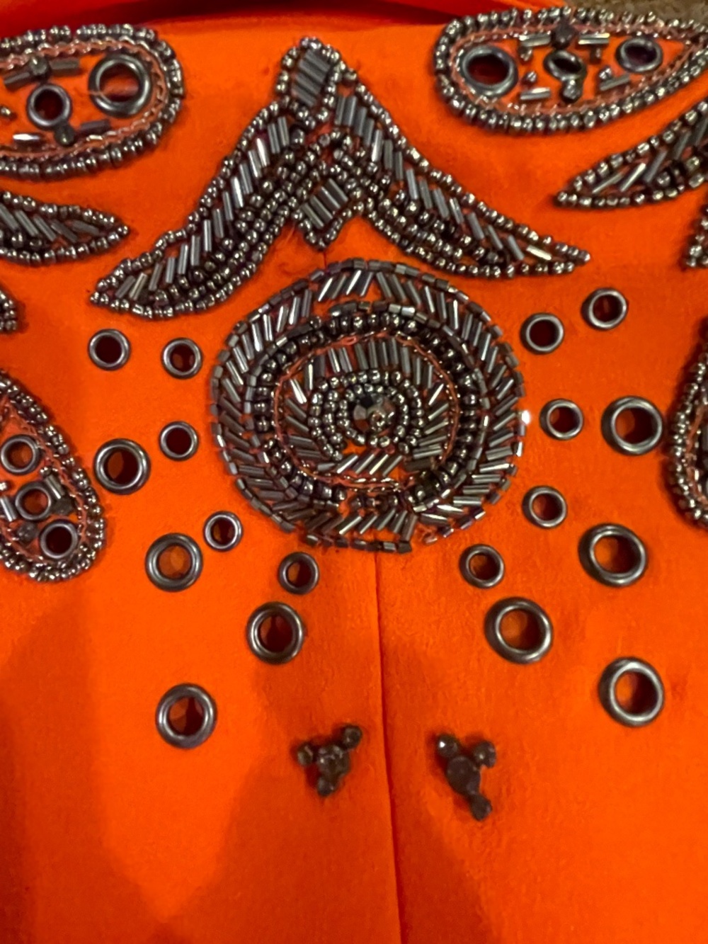 NEW! L'agence Orange Beaded Blazer Size 2 - Picture 16 of 16